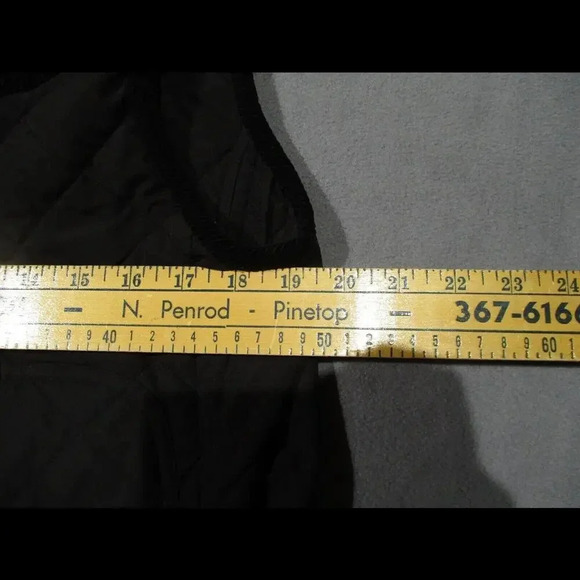 Women's Lauren Ralph Lauren Sport Quilted Hunting Corduroy Black Vest Jacket L - Picture 4 of 5